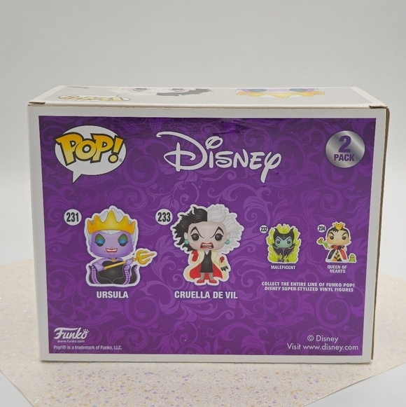 Funko POP! Disney Ursula with Cruella De Vil Exclusive 2 Pack Vinyl Figures - Picture 5 of 8